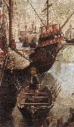 CARPACCIO, Vittore The Arrival of the Pilgrims in Cologne (detail) oil painting picture wholesale